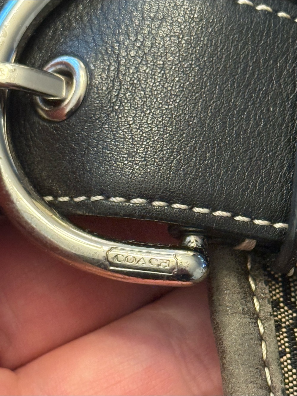 Coach Y2K hobo monogram tote bag Used! - Picture 12 of 14